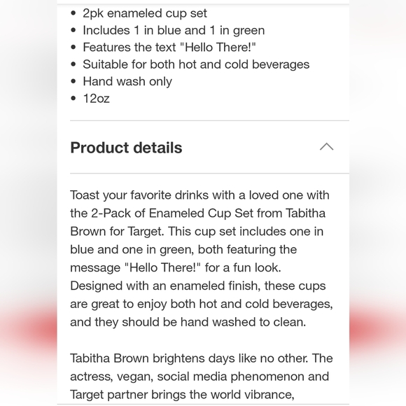 Tabitha Brown X Target Enamanked Metal Tumblers ~ Green Blue ~ Set Of 2 - Picture 6 of 12